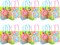 TINYMILLS Pool Party Summer Themed Party Favor Bags Treat Bags with Handles, Pack of 12